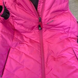 Size M - hardly worn - pink vest with hood